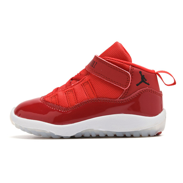 Youth Running Weapon Air Jordan 11 Red Shoes 035